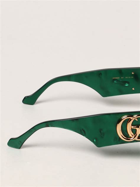 gucci crystal green sunglasses|Gucci acetate sunglasses.